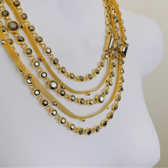 Marc Jacobs 6 layer chain necklace with side Bow - Picture 12 of 14